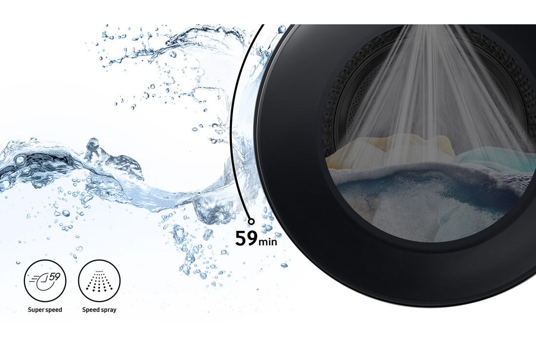 Samsung QuickDrive WW90T936ASH - Wasmachine