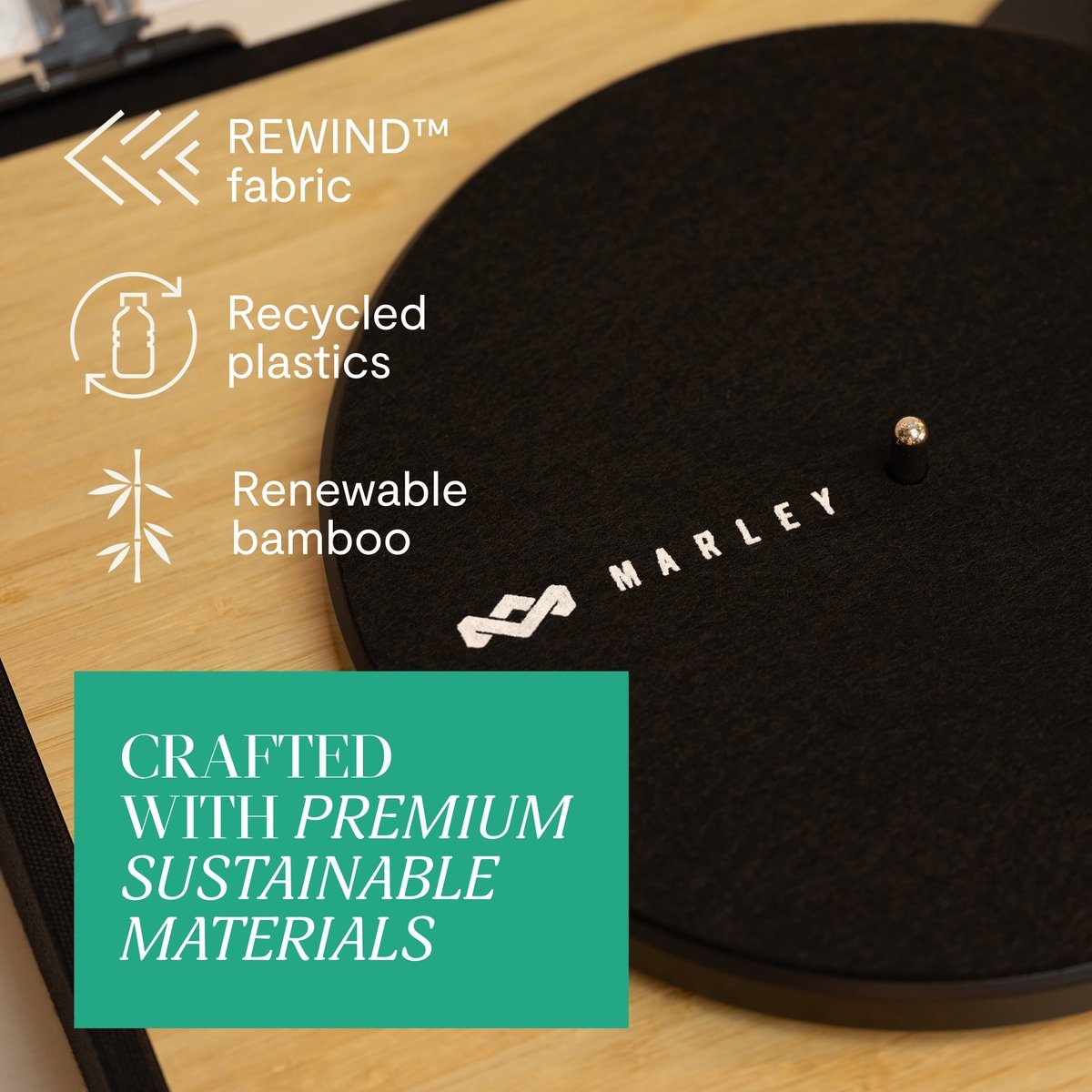 House of Marley Revolution Bruin - Platenspeler