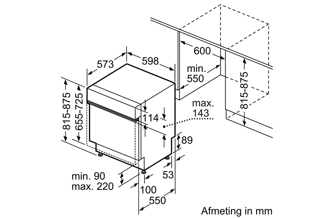 Bosch SMI2HUS00N EXCLUSIV - Inbouw vaatwasser