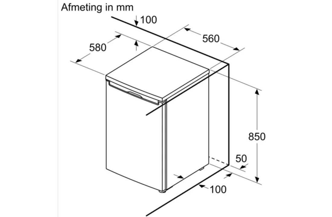 Bosch KTL15NWEA - Tafelmodel koelkast