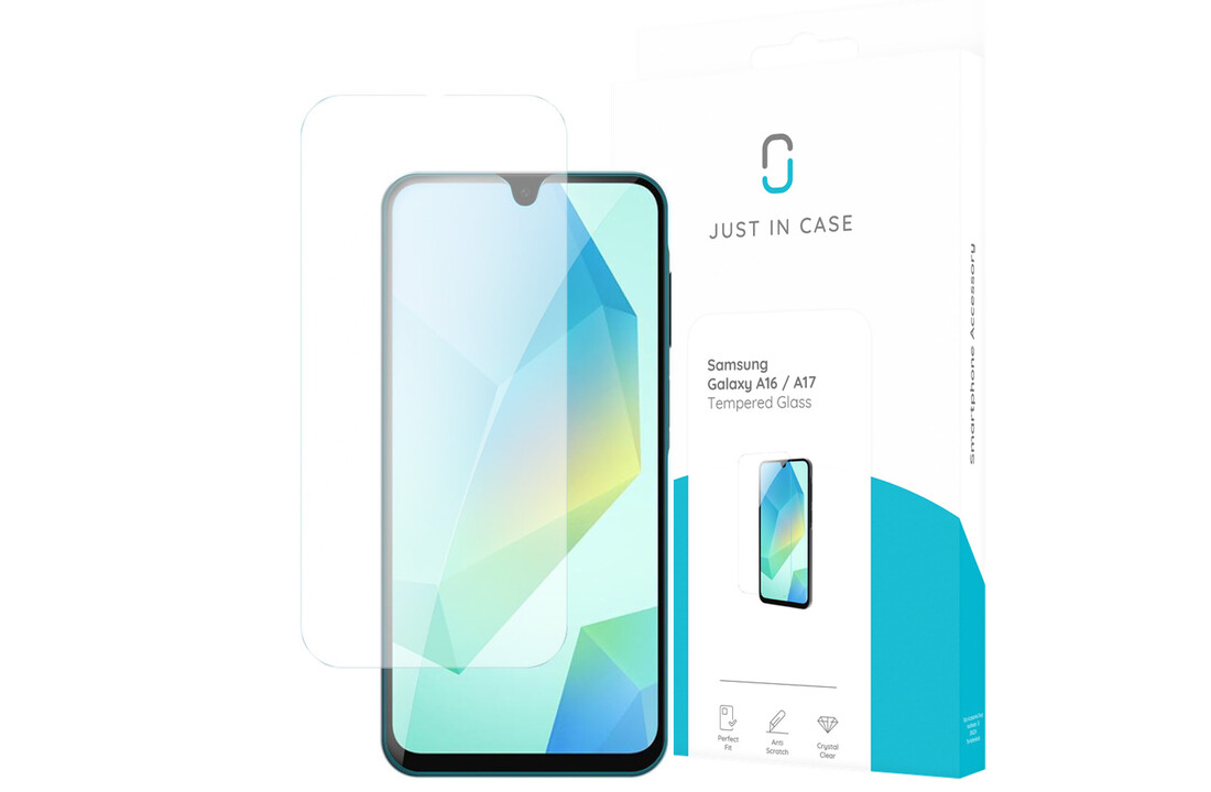 Just in Case Samsung Galaxy A16 / A17 Tempered Glass - Screenprotector