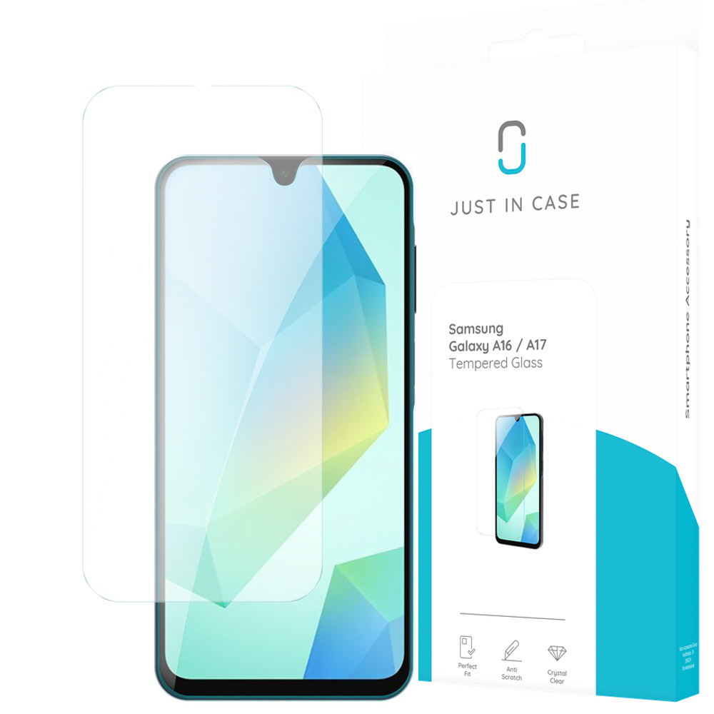 Just in Case Samsung Galaxy A16 / A17 Tempered Glass - Screenprotector