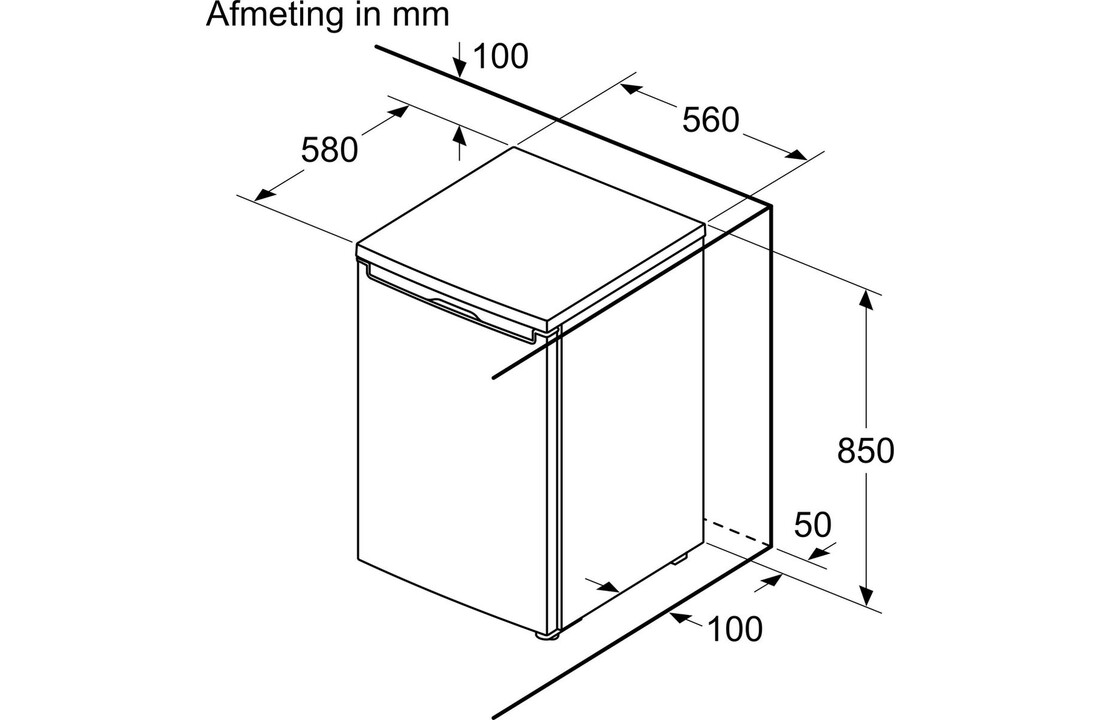 Bosch KTL15NWEB - Tafelmodel koelkast
