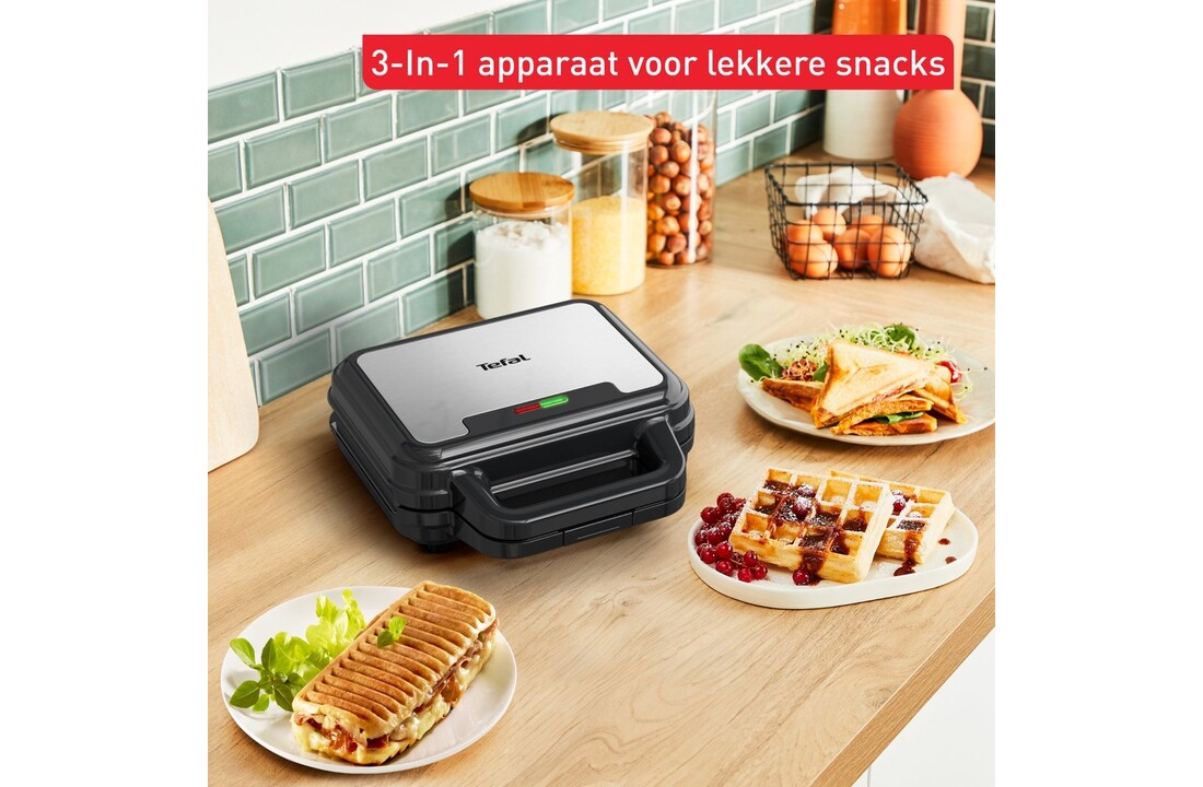 Tefal UltraCompact 3in1 SW383D - Tosti-ijzer