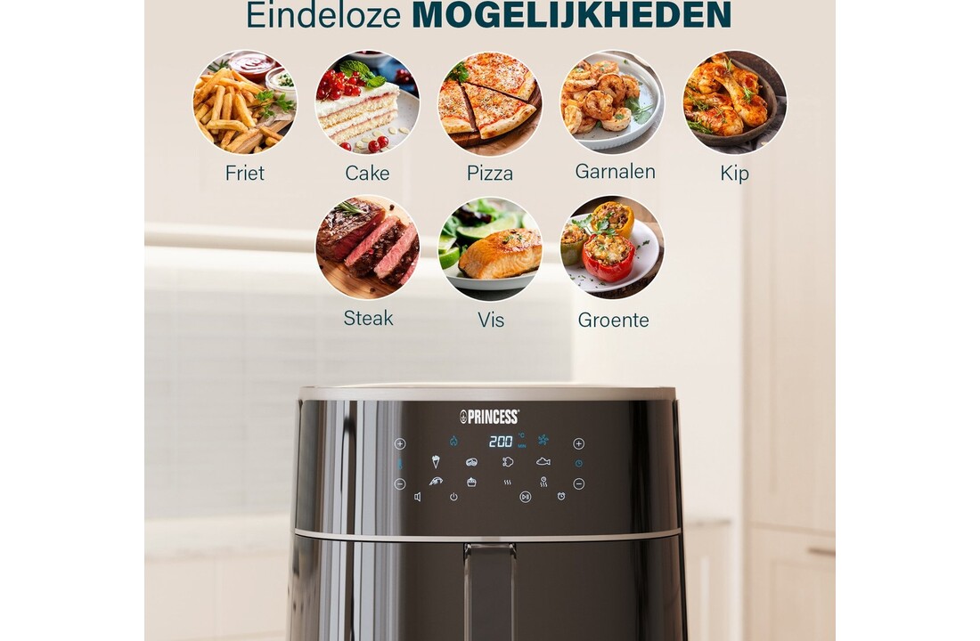 Princess 182254 Digitale Airfryer XXL - Hetelucht friteuse