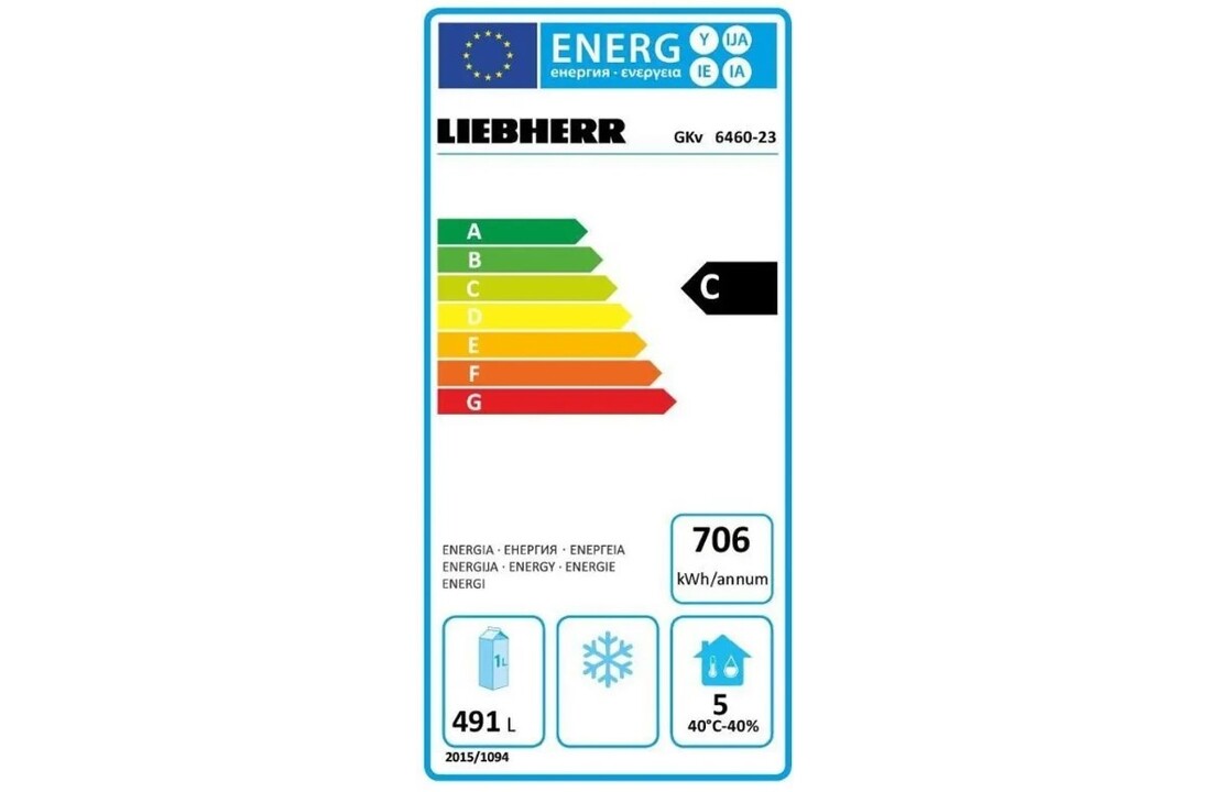 Liebherr GKv 6460-23 - Vrijstaande koelkast