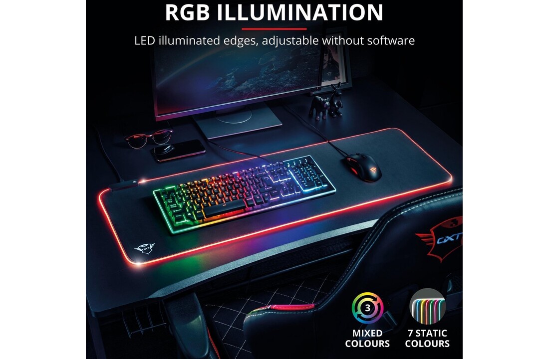 Trust GXT 764 Glide-Flex RGB XXL - Muismat