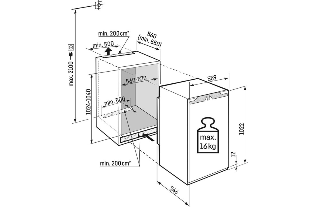 Liebherr IRd 4000-62 - Inbouw koelkast