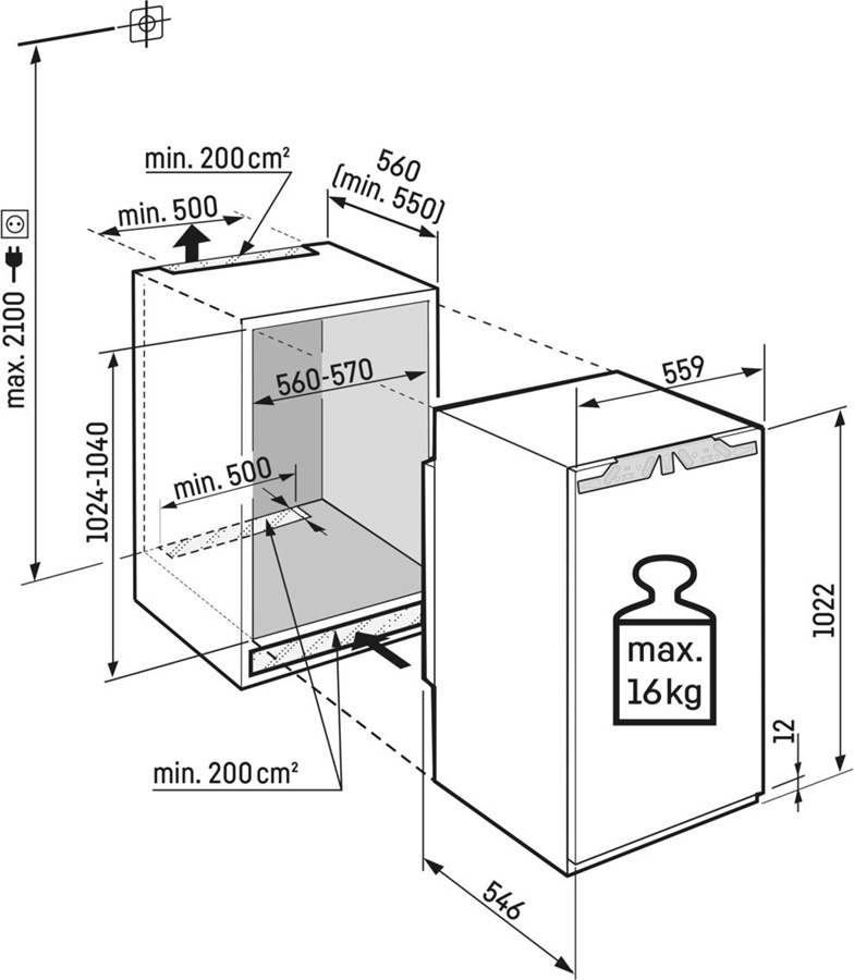 Liebherr IRd 4000-62 - Inbouw koelkast