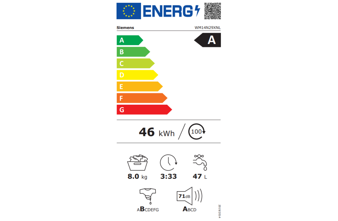 Siemens WM14N29XNL iQ300 extraKlasse - Wasmachine