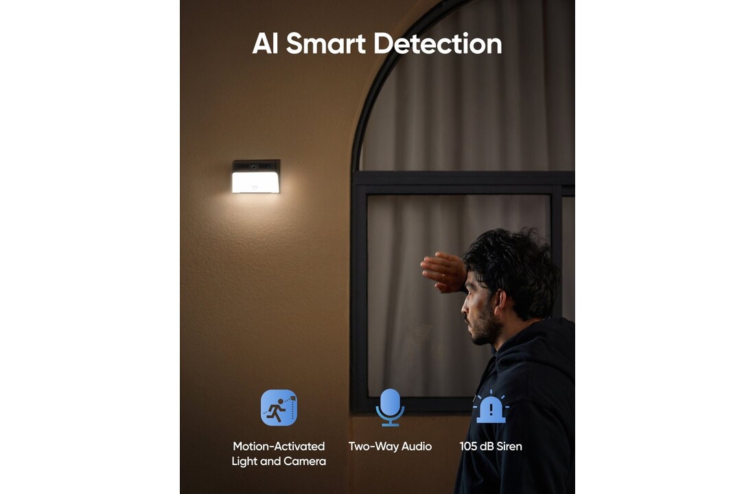 eufy Solar Wall Light Cam S120 - Beveiligingscamera