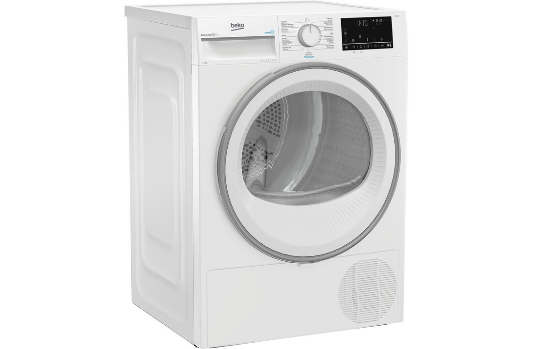 Beko B3T6823W2 SteamCure Selective - Warmtepompdroger