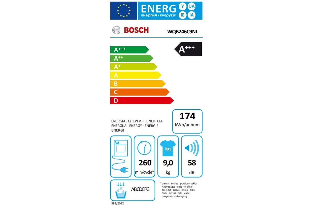 Bosch WQB246C9NL Serie 8 - Warmtepompdroger