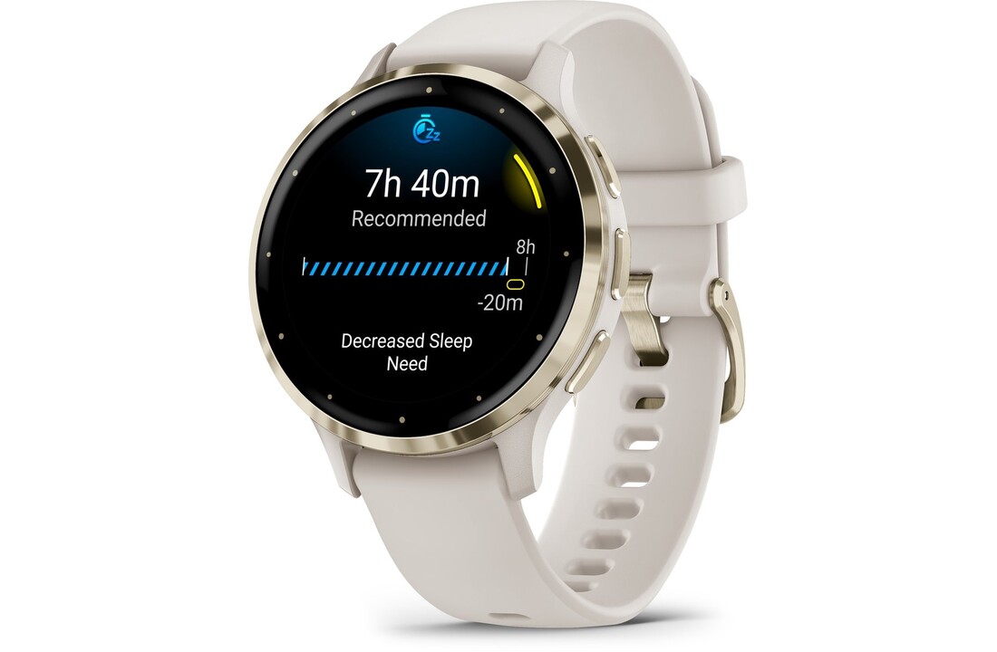 Garmin Venu 3S Goud/Wit - Smartwatch