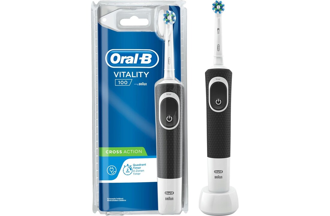 Oral-B Vitality 100 CrossAction Zwart - Elektrische tandenborstel
