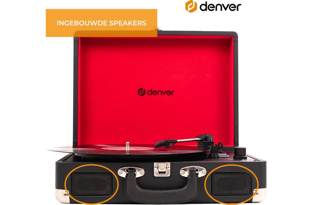 Denver VPL-120 Zwart - Platenspeler