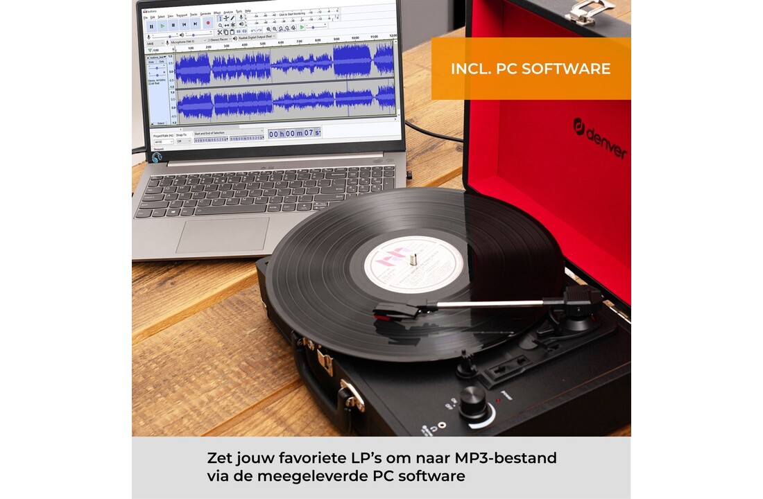 Denver VPL-120 Zwart - Platenspeler