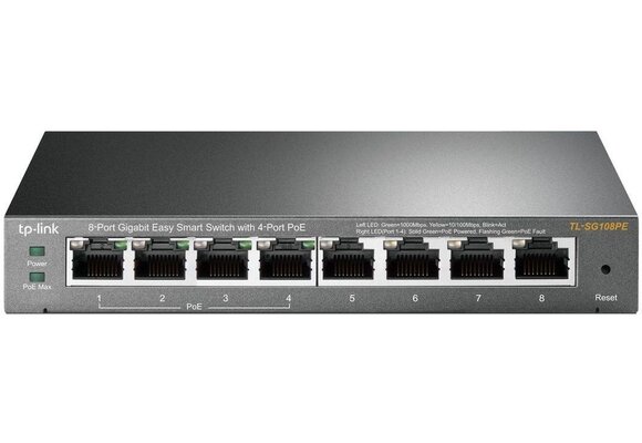TP-Link TL-SG108PE - Netwerk switch