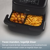 Philips Dual Basket Airfryer NA150/00 - Hetelucht friteuse