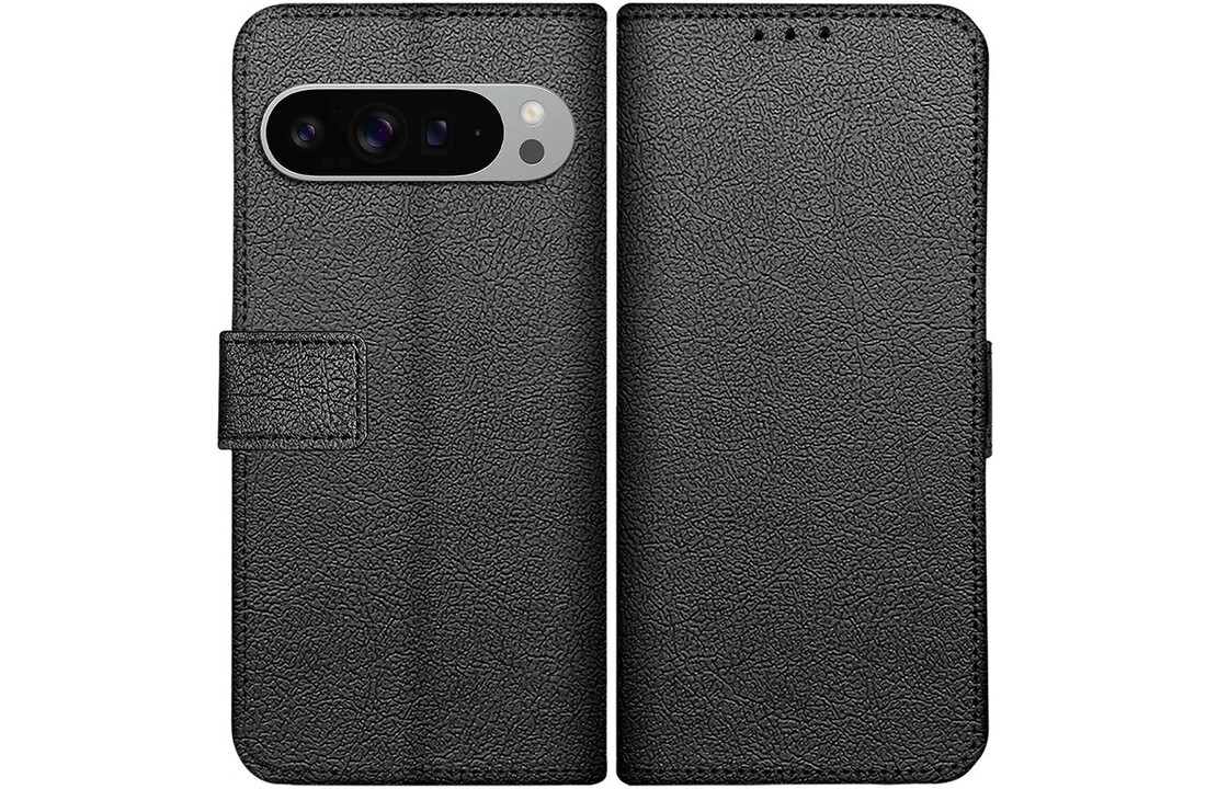 Just in Case Google Pixel 9 Pro XL PU leather Book Case Zwart - Telefoonhoesje
