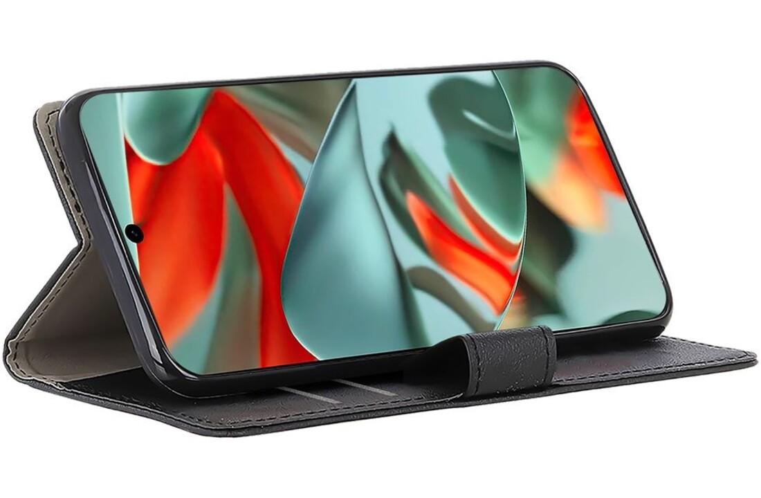 Just in Case Google Pixel 9 Pro XL PU leather Book Case Zwart - Telefoonhoesje