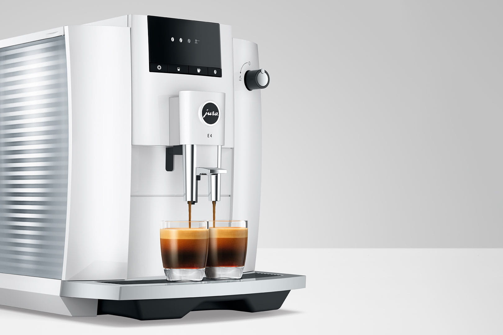 JURA E4 Piano White (EA) - Koffiemachine.