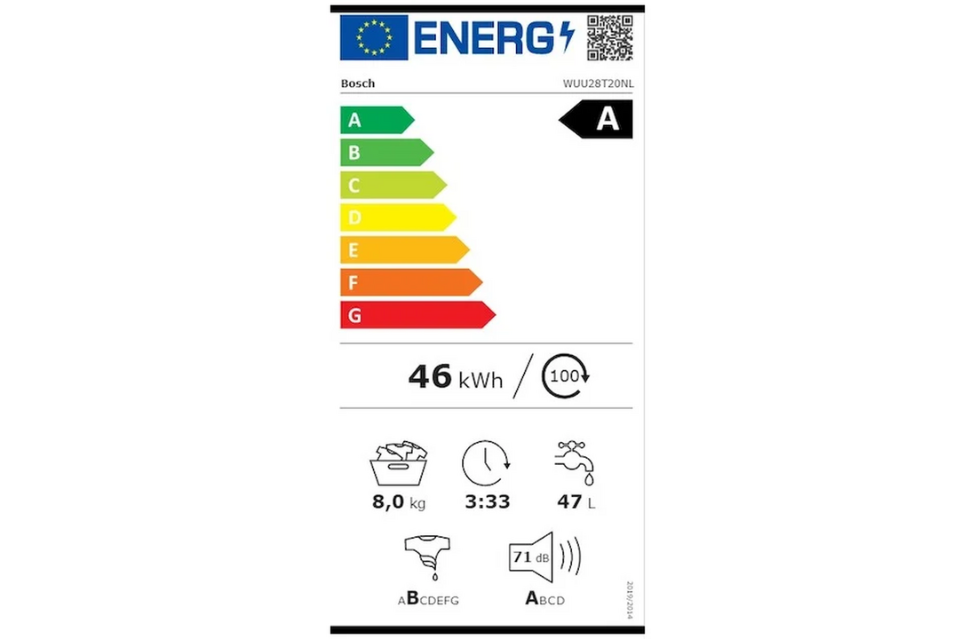 Bosch WUU28T20NL Serie 6 - Wasmachine