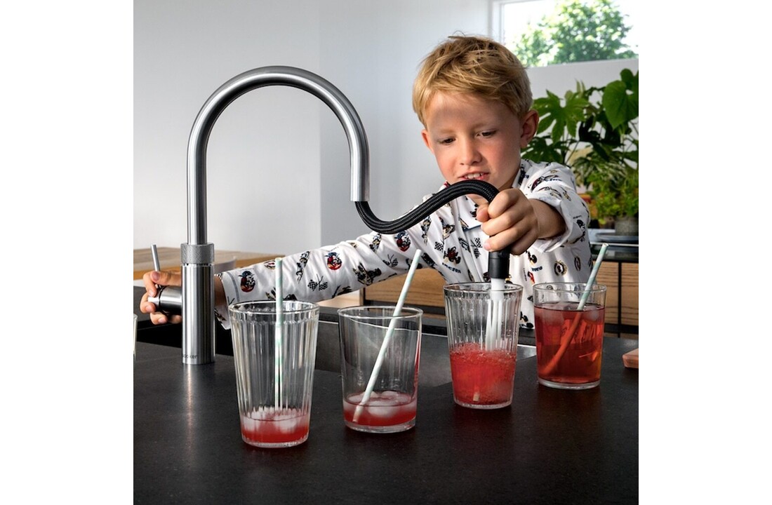 Quooker Flex Round Chroom (Losse kraan) - Kokendwaterkraan.