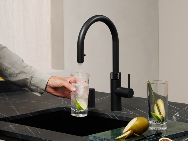 Quooker Flex Round Zwart (Losse kraan) - Kokendwaterkraan.