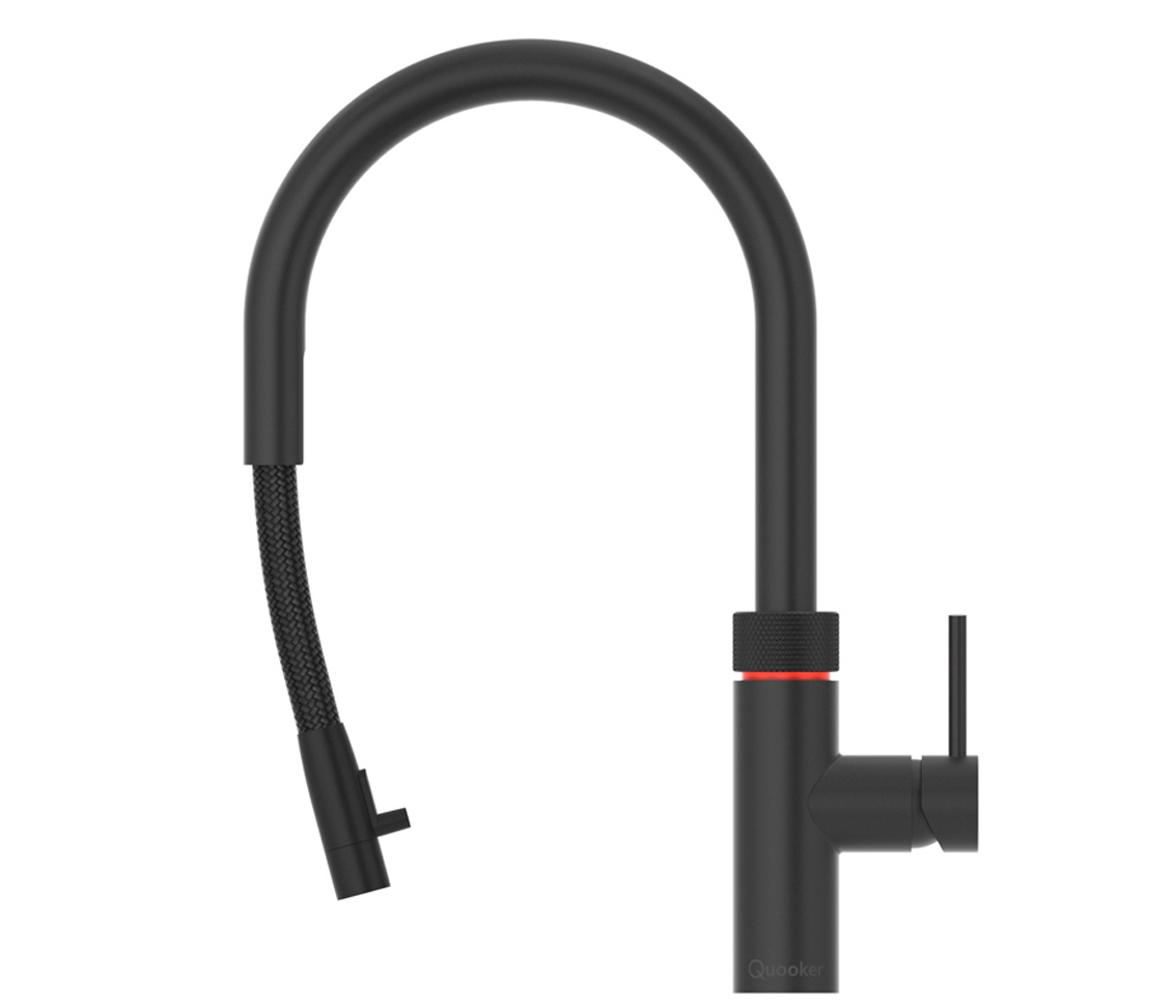 Quooker Flex Round Zwart (Losse kraan) - Kokendwaterkraan.