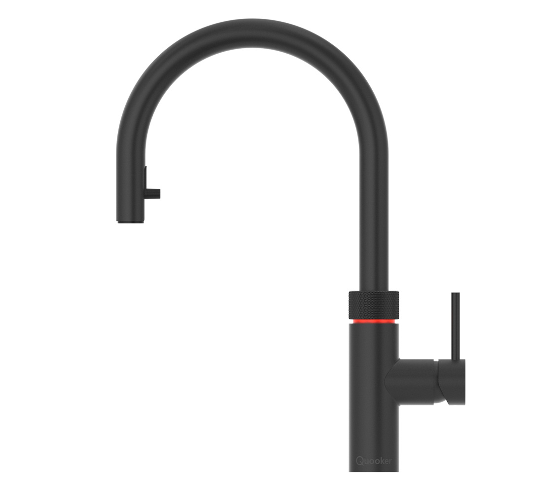 Quooker Flex Round Zwart (Losse kraan) - Kokendwaterkraan.