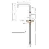 Quooker Fusion Square RVS (Losse kraan) - Kokendwaterkraan.