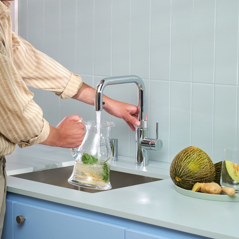 Quooker Flex Square Chroom (Losse kraan) - Kokendwaterkraan.