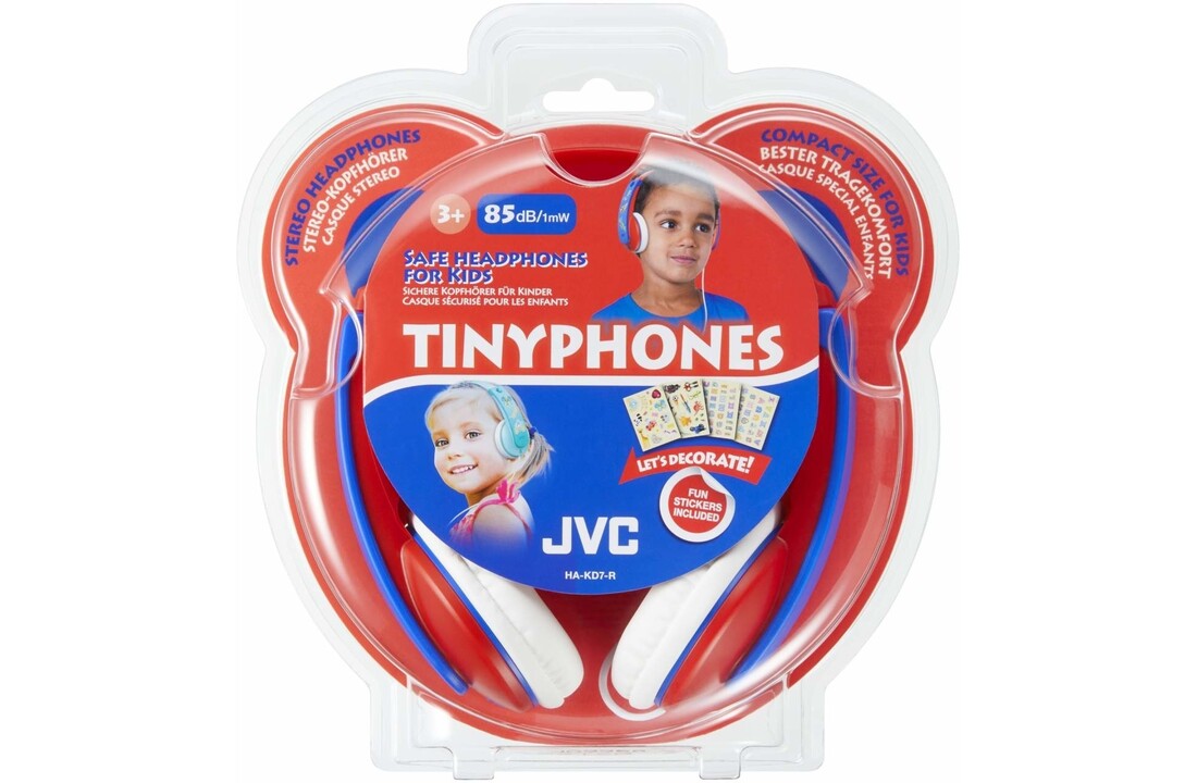 JVC HA-KD7-RNE Blauw/Rood - Kinder koptelefoon