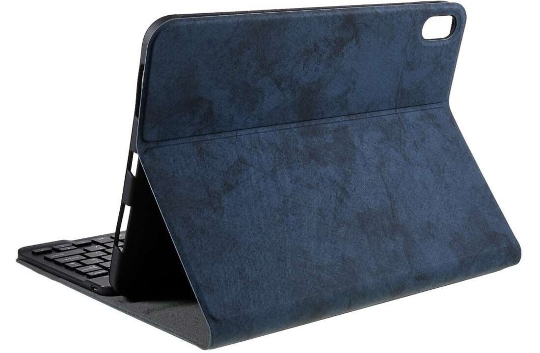 Just in Case Apple iPad 2022 Vintage Bluetooth Keyboard Cover Zwart - Tablethoes