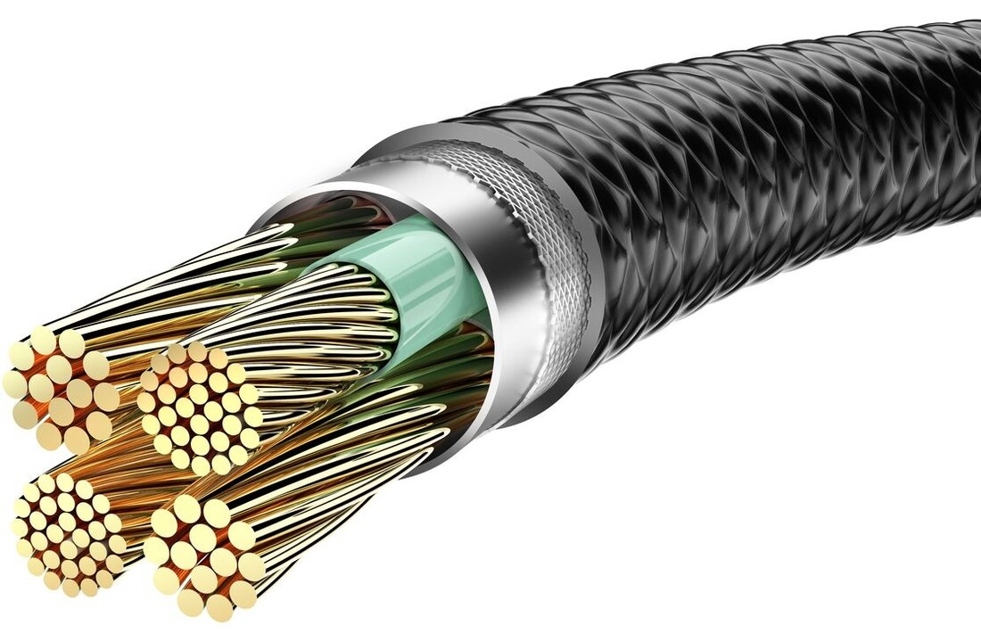 Veger V105 USB-A naar Lightning kabel 1.2m Nylon