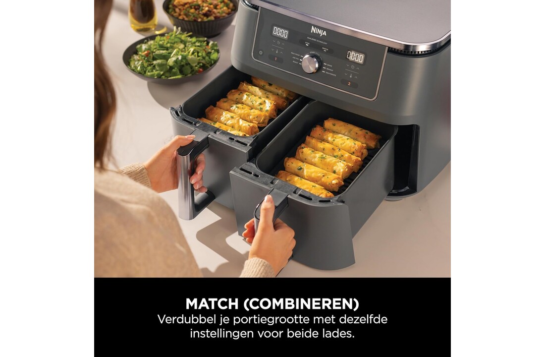 Ninja Dual Zone DZ400EU - Hetelucht friteuse