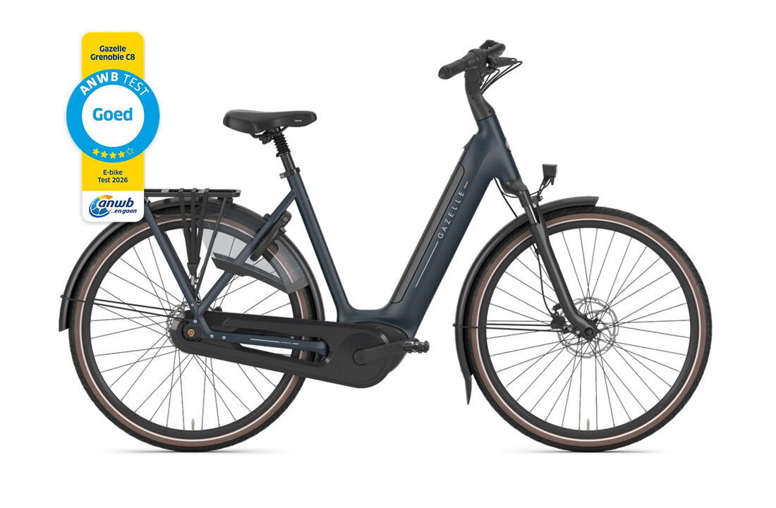 Gazelle Grenoble C8 HMB S8 540Wh Dames - Between Blue (mat)