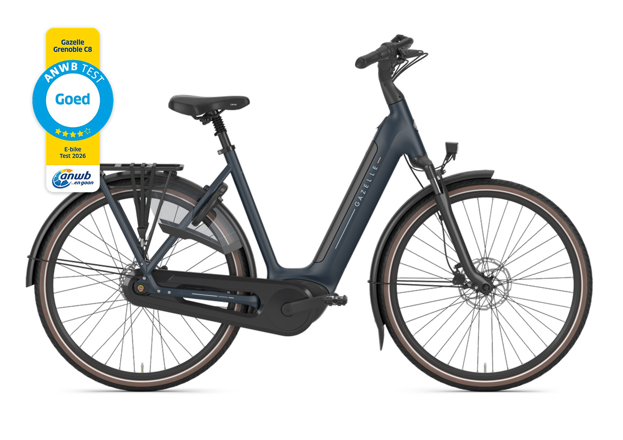 Gazelle Grenoble C8 HMB S8 540Wh Dames - Between Blue (mat)