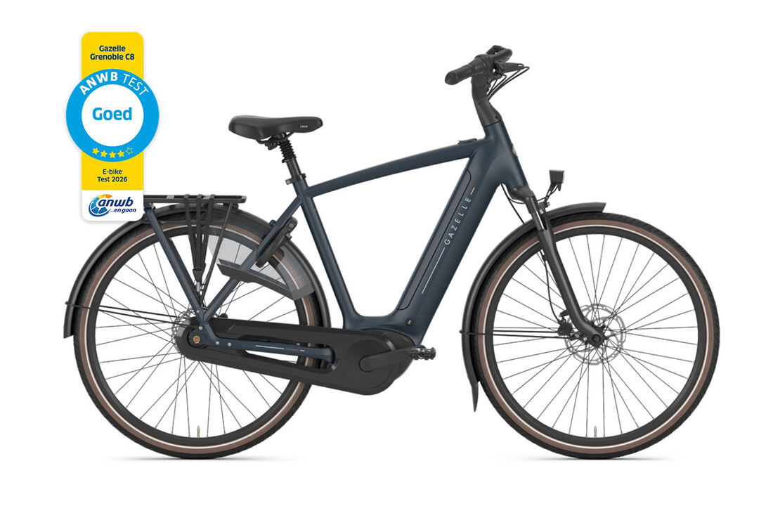 Gazelle Grenoble C8 HMB S8 540Wh Heren - Between Blue (mat)