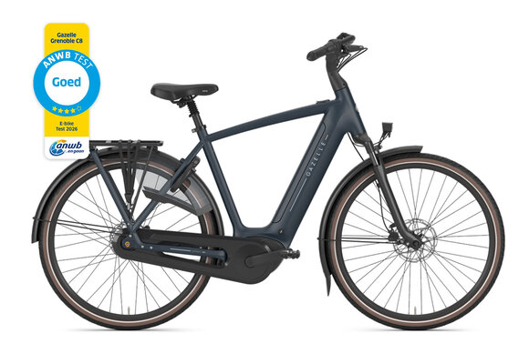 Gazelle Grenoble C8 HMB S8 540Wh Heren - Between Blue (mat)