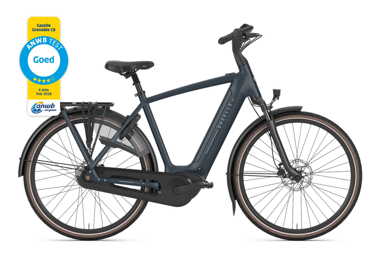 Gazelle Grenoble C8 HMB S8 540Wh Heren - Between Blue (mat)