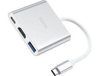 Hoco HB14 3in1 hub voor HDMI USB 3.0 USB-C - USB-hub