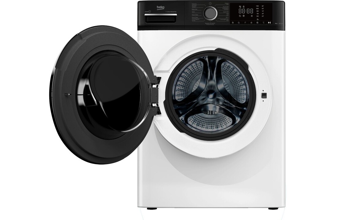 Beko B1W864WB BE SteamCure - Wasmachine