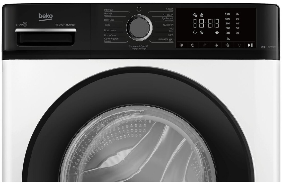 Beko B1W864WB BE SteamCure - Wasmachine