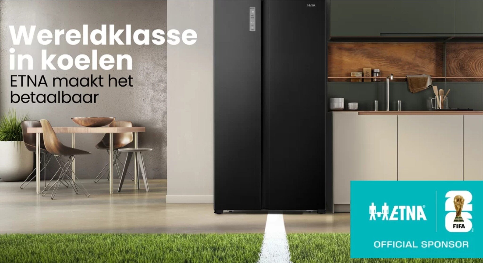 Etna WK actie: tot €150,- cashback bij een ETNA Amerikaanse koelkast!