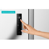 ETNA AKV6178IRVS - Amerikaanse koelkast RVS.