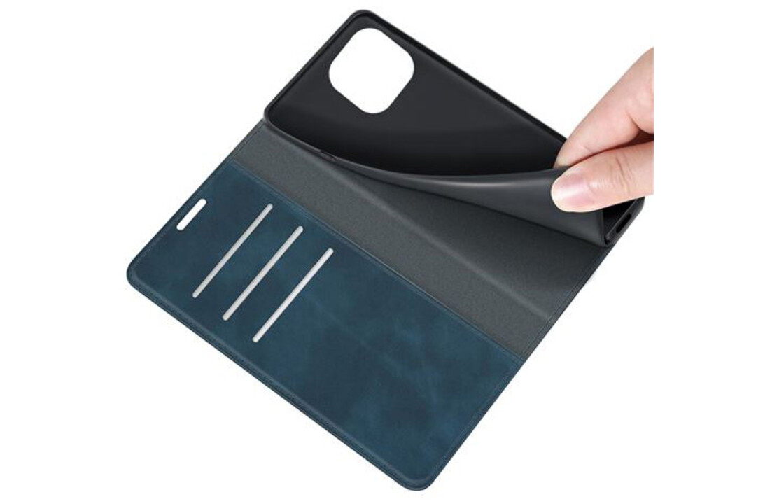 Just in Case Wallet Magnetic hoesje Blauw voor iPhone 14 - Telefoonhoesje