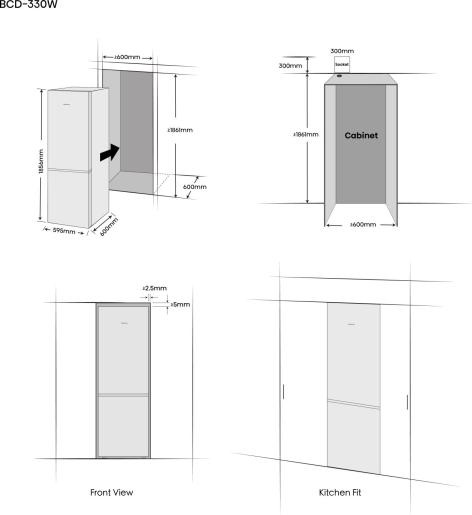Hisense RB5K330GSFC - Koel-vriescombinatie.
