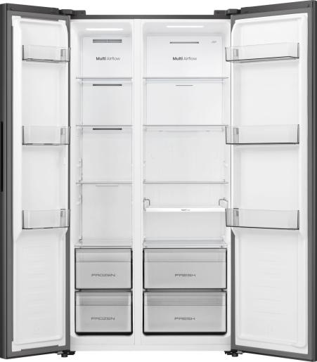 Hisense RS3P558NEFD - vrijstaande side-by-side koelkast.